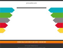 Tablet Screenshot of procadist.com